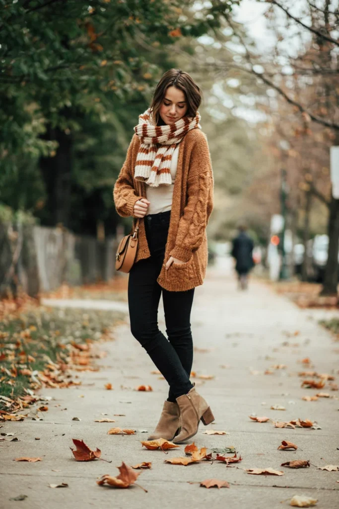  Cozy Oversized Cardigan Layered Look