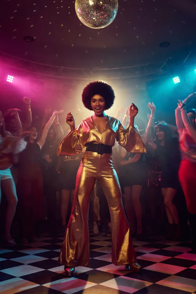Curly Afro for a Retro Disco Costume