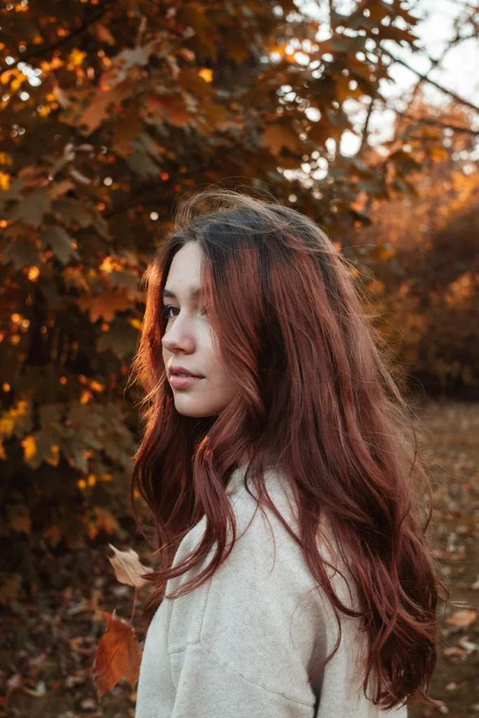 Deep Burgundy Balayage