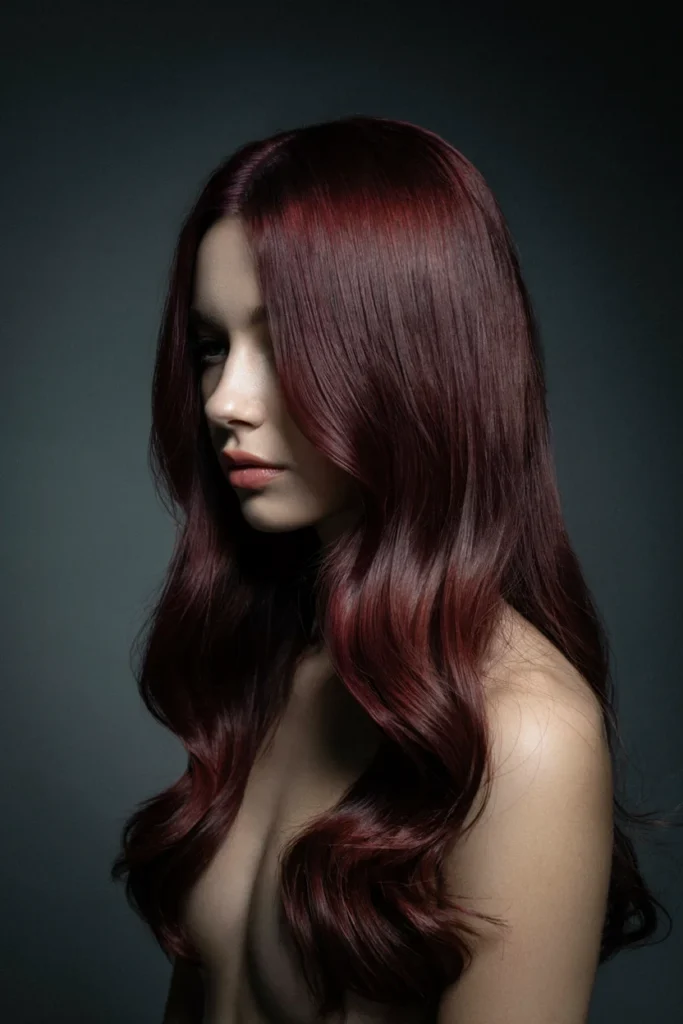 Winter Hair Color 2026 Deep Wine Burgundy