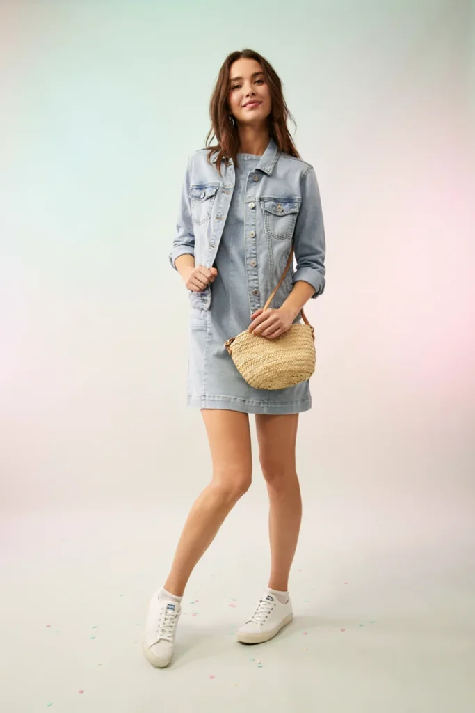  Denim-on-Denim Double Layer
