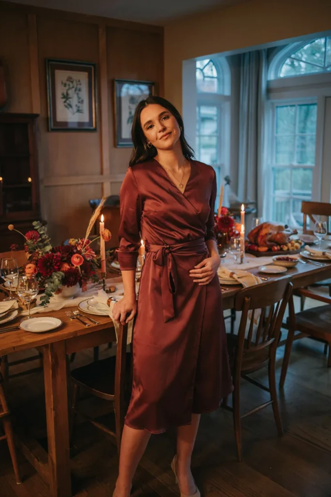 Elegant Wrap Dress