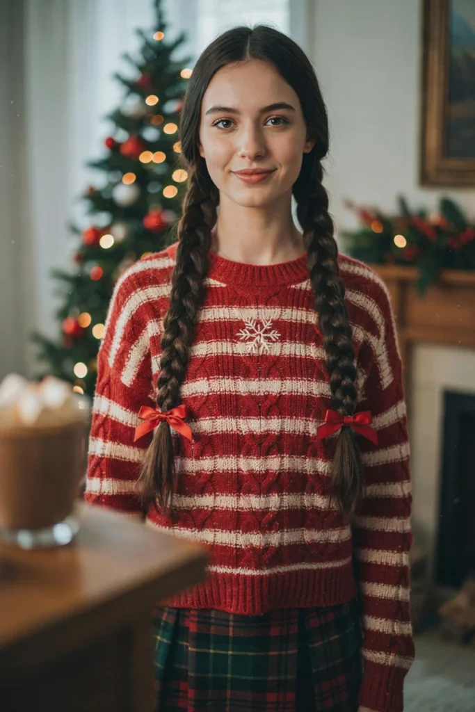 Festive Braided Pigtails