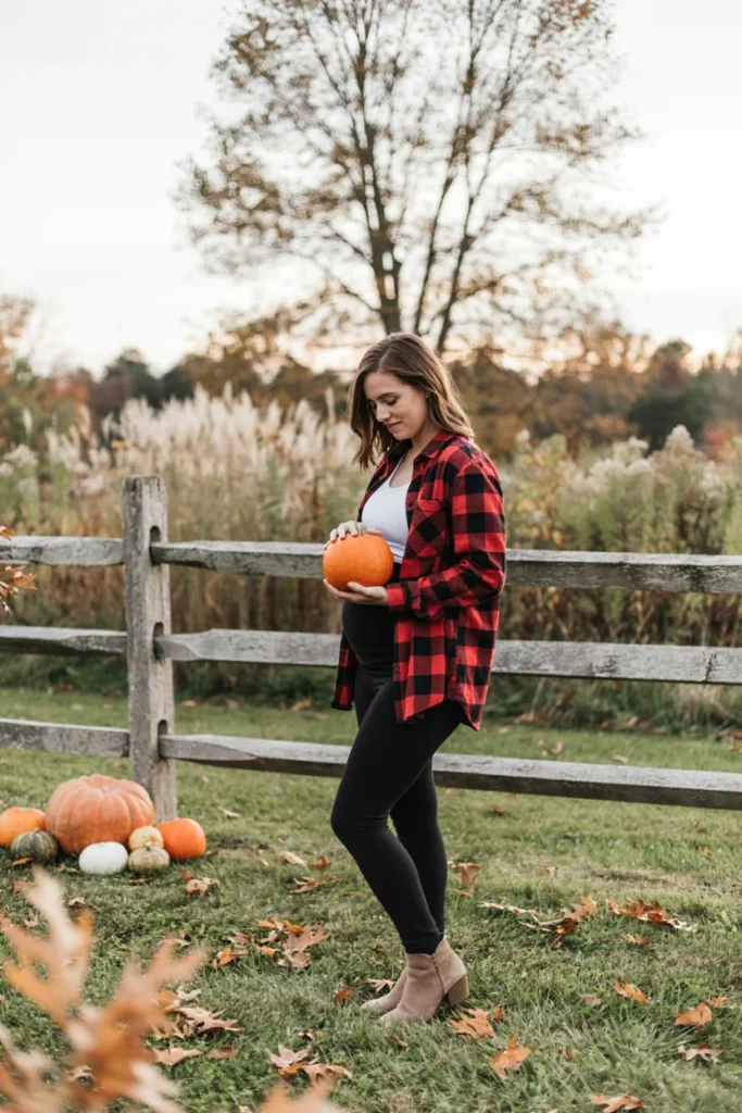 Flannel Shirt with Leggings
