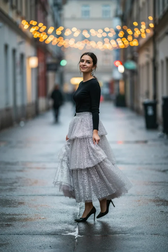 Glitter Tulle Skirt