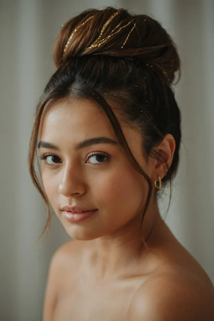 Glittery Statement Updo