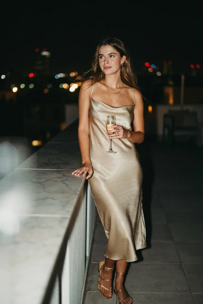 Gold Slip Dress
