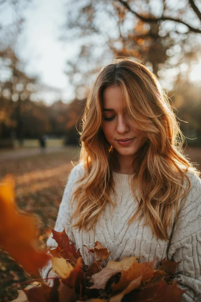 Golden Caramel Balayage Hair Color Ideas