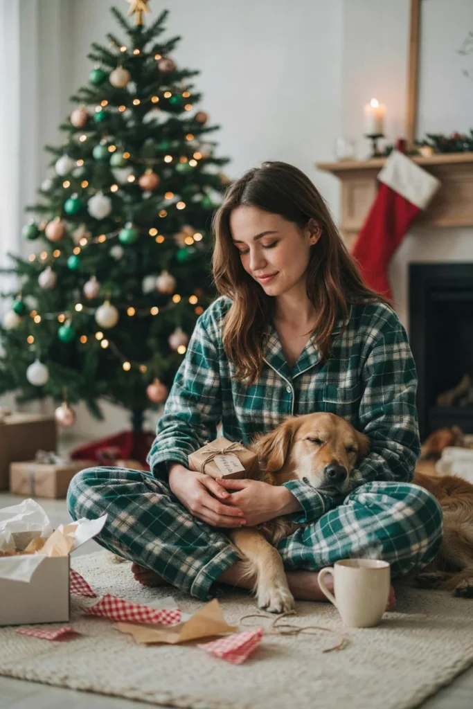 Green Plaid Pajama Set
