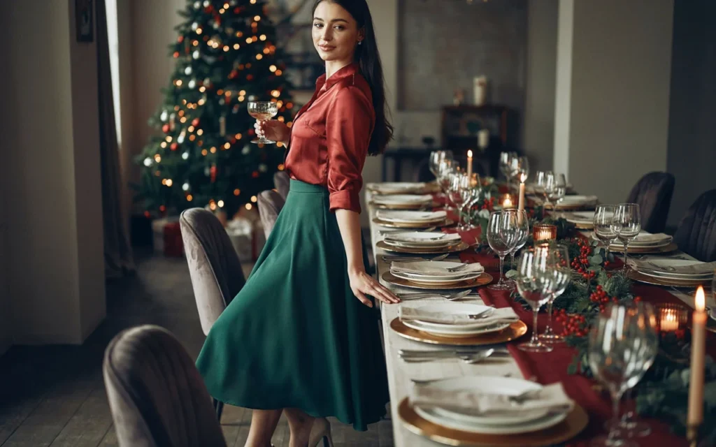 Red and Green Outfit Ideas
