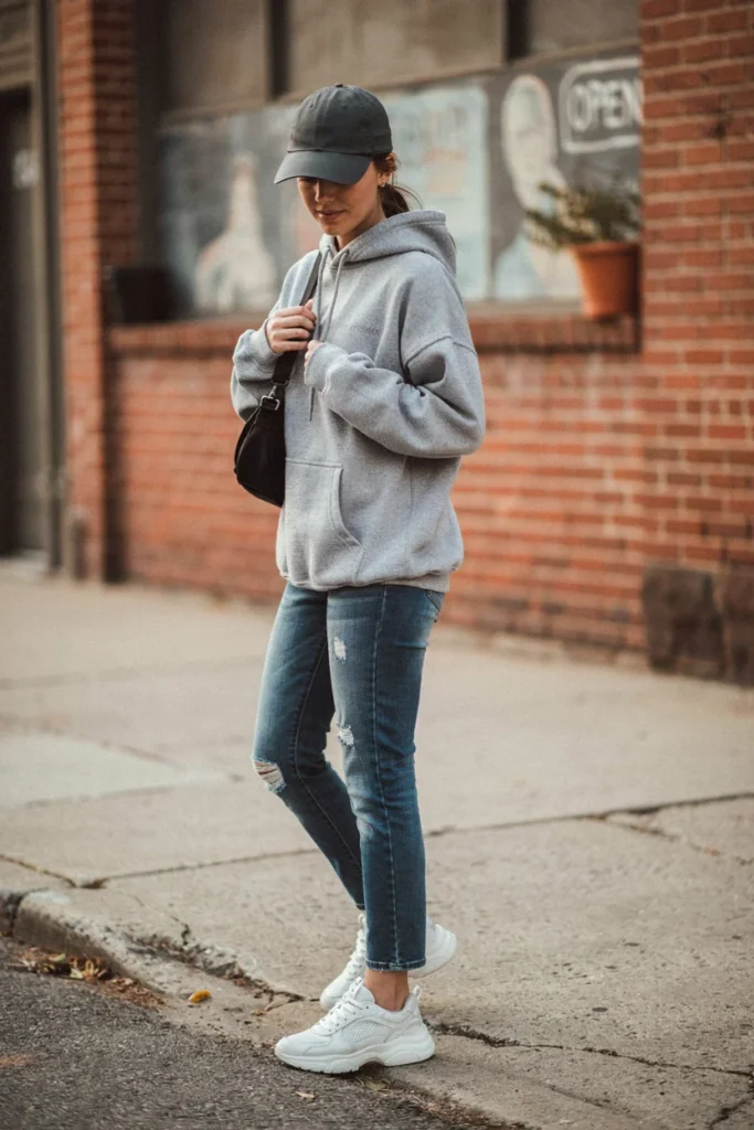 Jeans with Blouse and Heels now