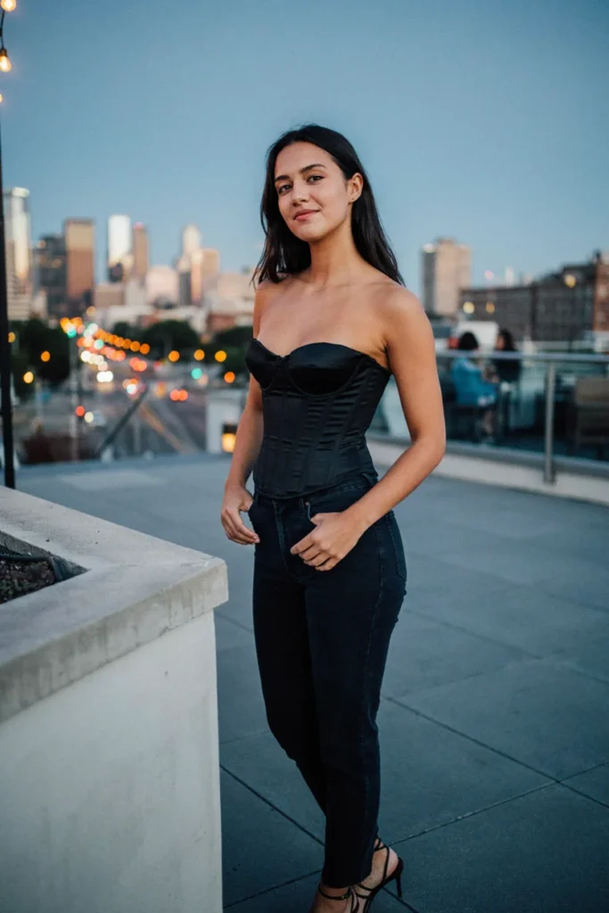  Jeans with Corset Top