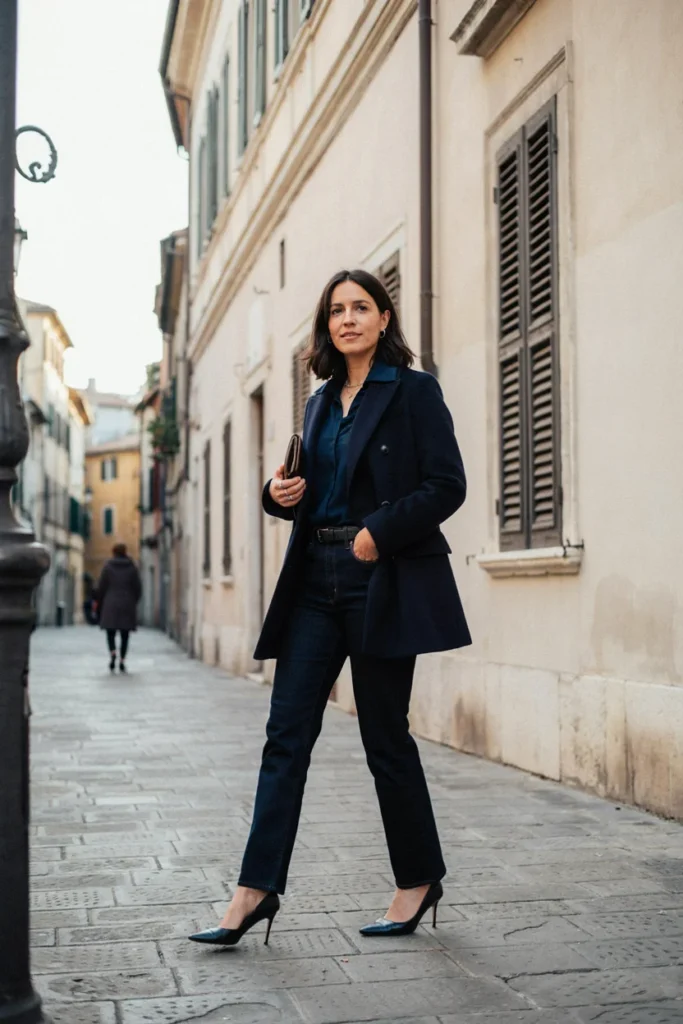 Jeans with Monochrome Styling