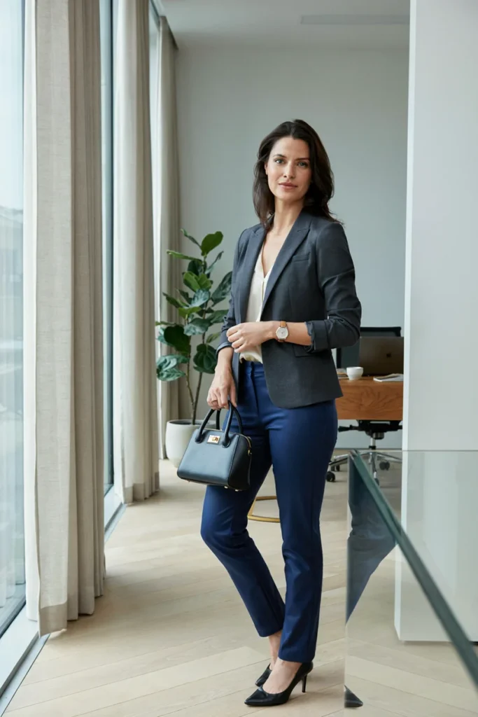 Jeans with Tailored Trousers Hybrid