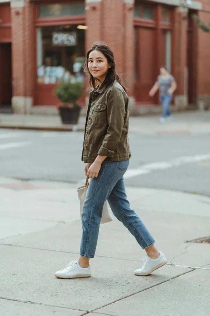 Jeans with Utility Jacket