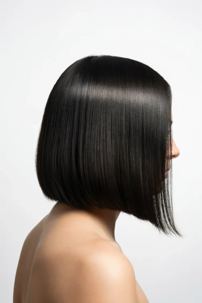 Jet Black Winter Hair Color