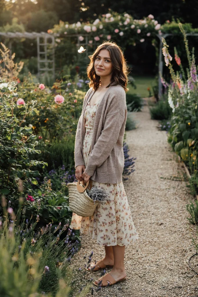 Lightweight Cardigan Over Sundress