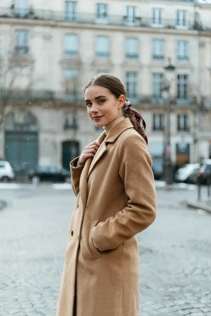 Low Ponytail with Silk Scarf