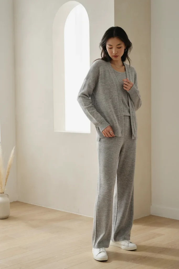Matching Cardigan and Trouser Set