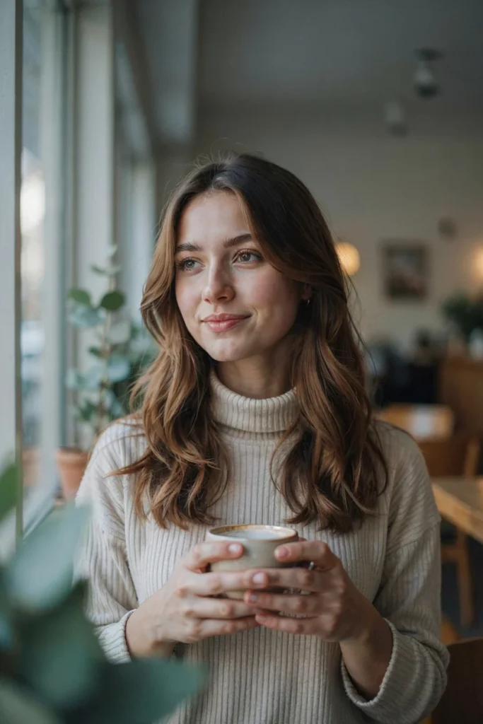 Mocha Brown Winter Hair Color