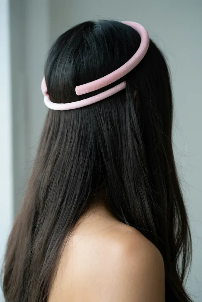 Pastel Pink Halo on Black Hair