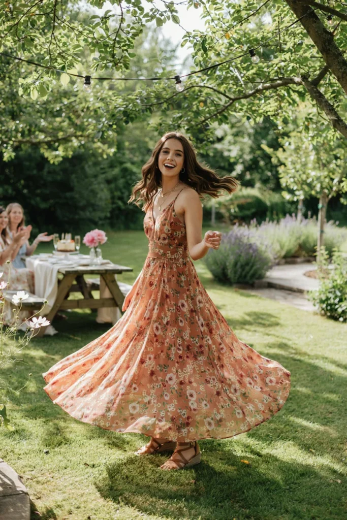 Printed Maxi Dress for Flowing Bohemian Celebration