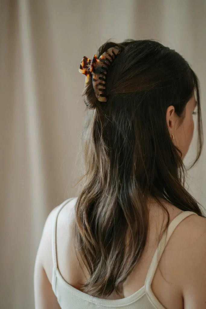 Quick Half-Up Clip Style