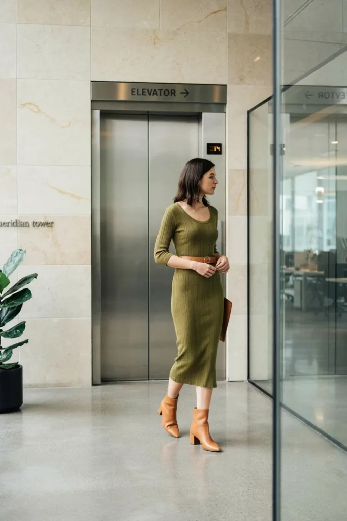 Ribbed Knit Dress