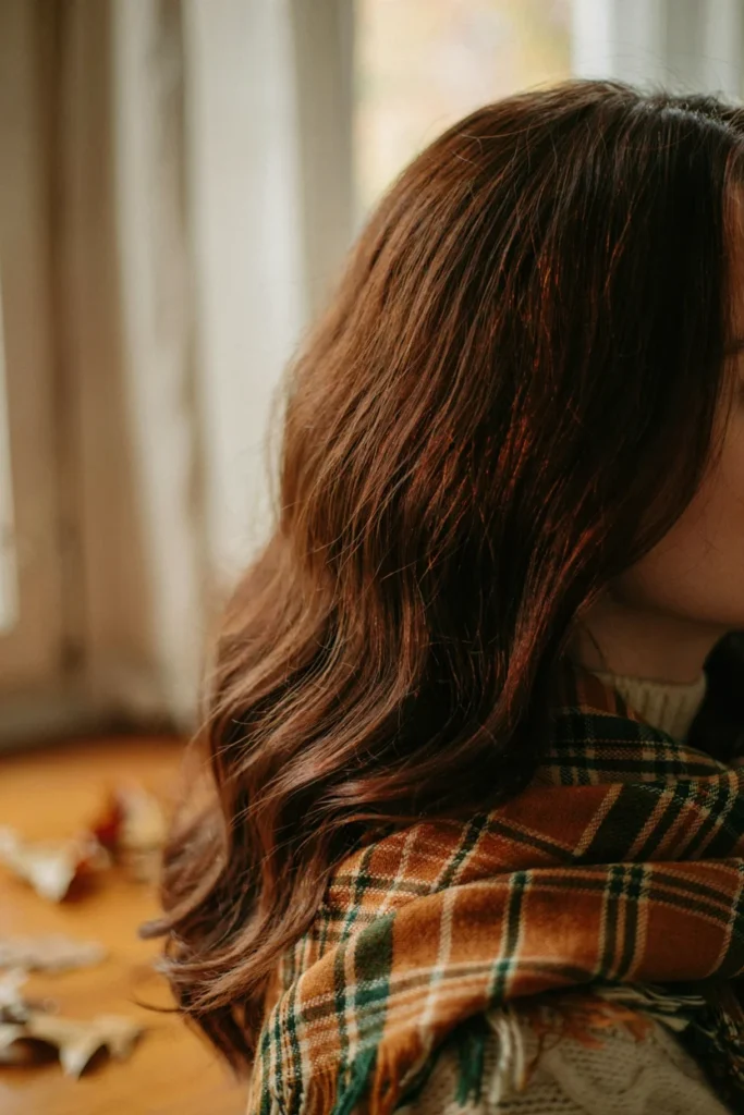 Rich Mahogany Best Fall Brown Hair Colors