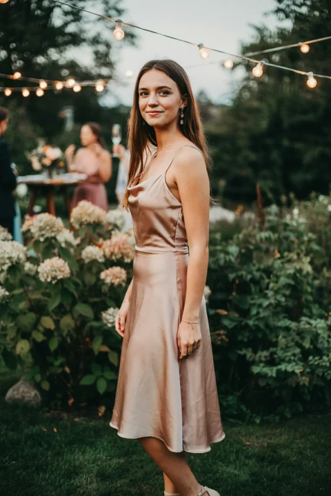 Rose Gold Cocktail Dress