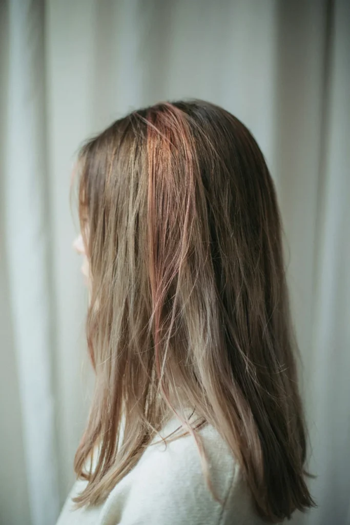 Rose Gold Halo on Ash Brown
