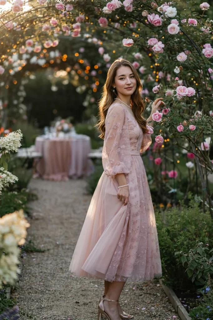 Sheer Overlay Dress for Ethereal Romantic Style