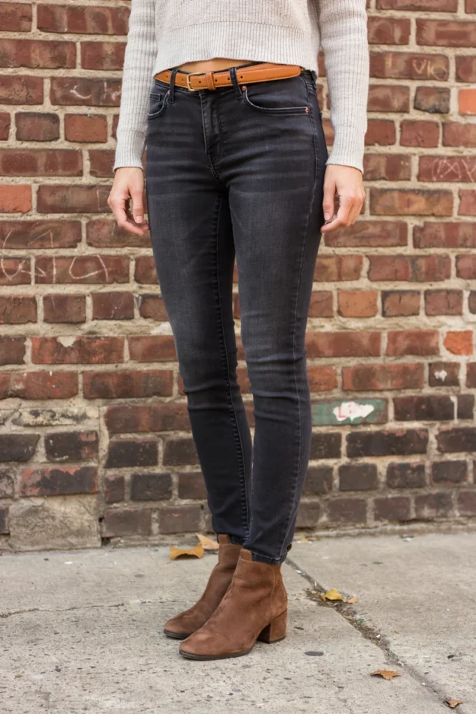 Skinny Jeans with Ankle Boots