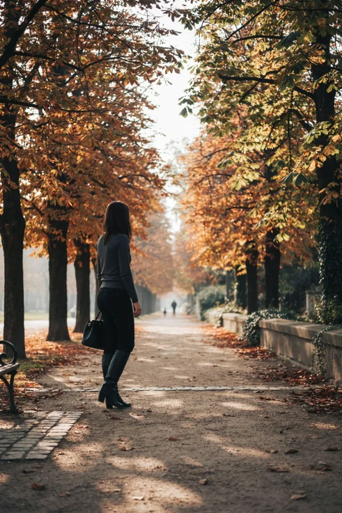 Skinny Jeans with Turtleneck and Boots