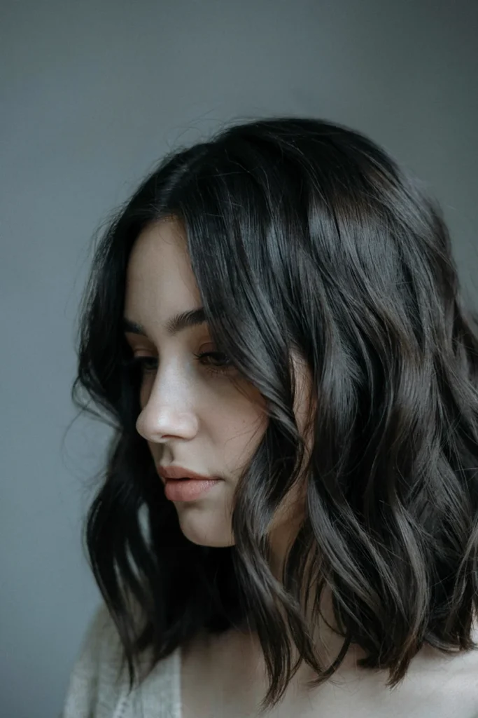 Smoky Black Winter Hair Color