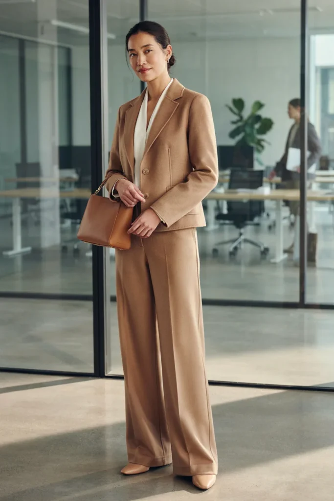 Tailored Vest with Wide-Leg Trousers