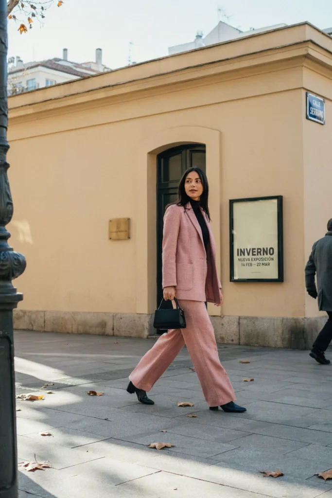 Tweed Blazer and Matching Trousers for Coordinated Sophistication