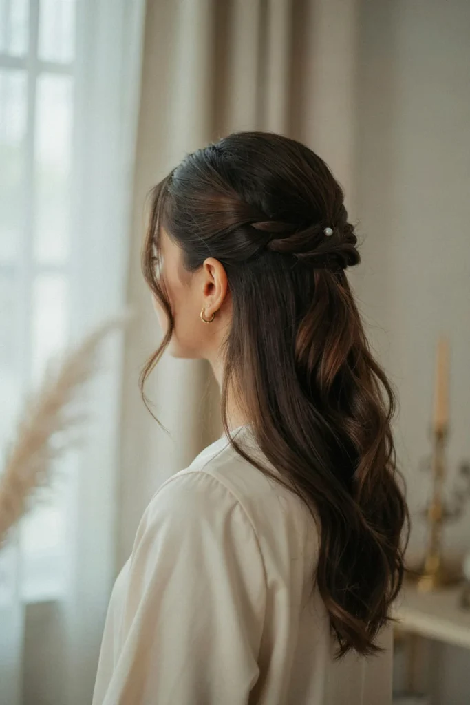 Twisted Half-Up Style
