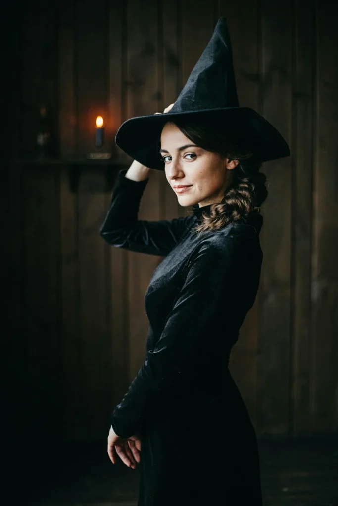  Twisted Updo for an Elegant Witch Look
