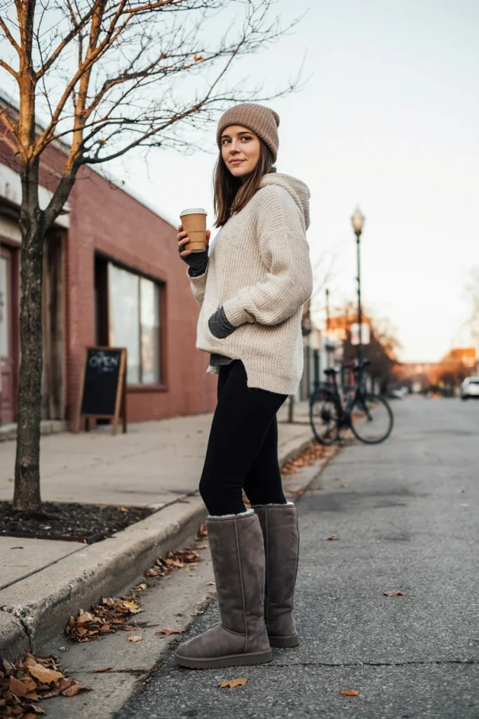  Ugg Boots with Oversized Hoodie