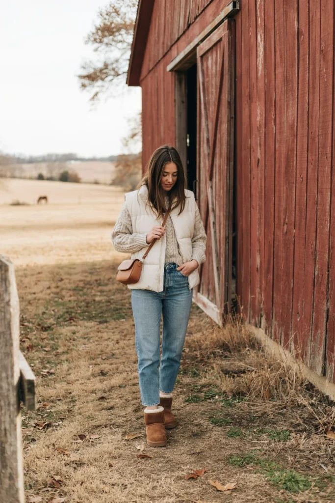 Ugg Boots with Quilted Vest