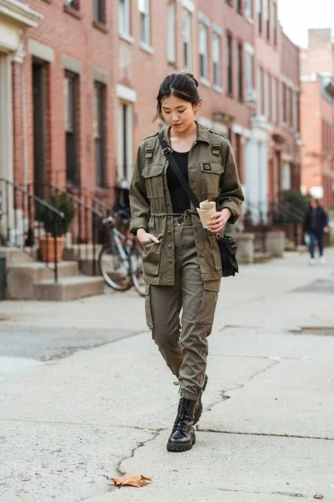 Utility Jacket and Cargo Pants for Functional Street Style