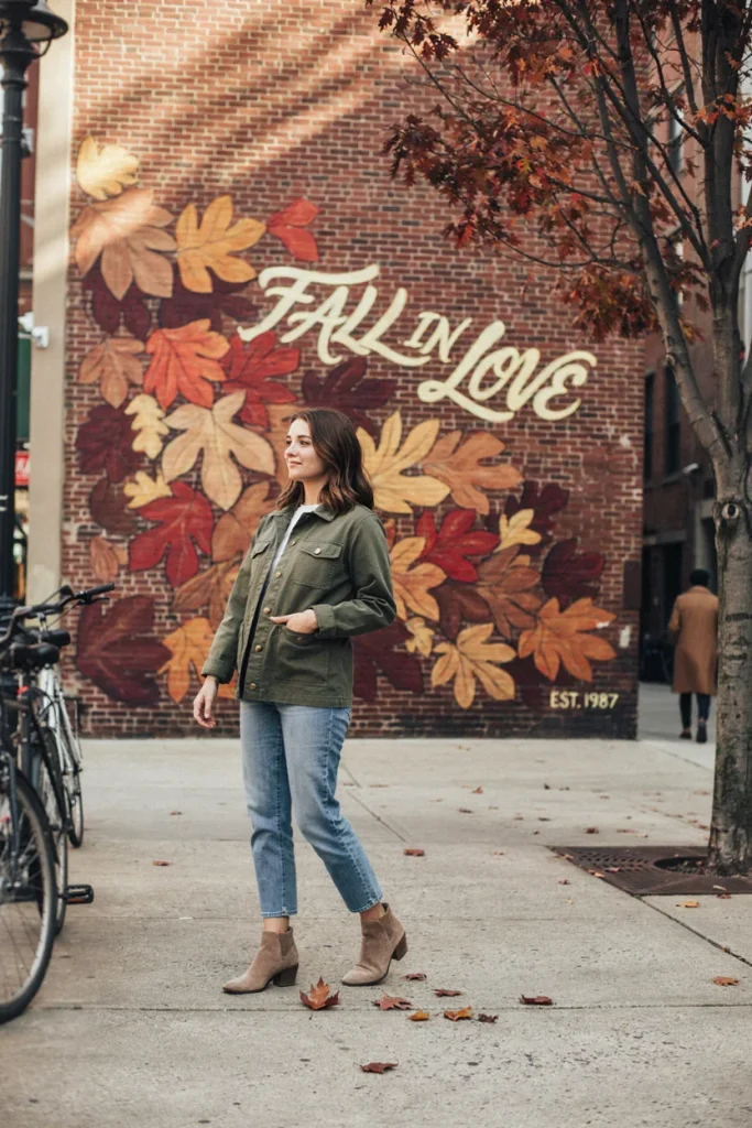 Utility Jacket with Cropped Jeans