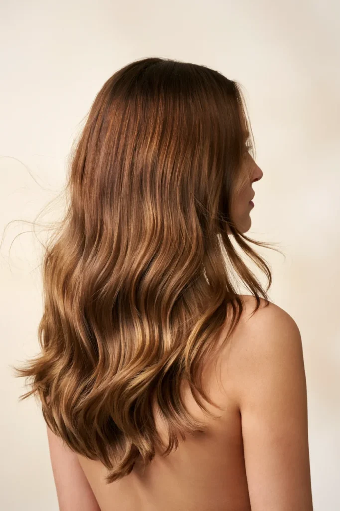 Hair Color Ideas for Brunette 2026 Warm Caramel Balayage