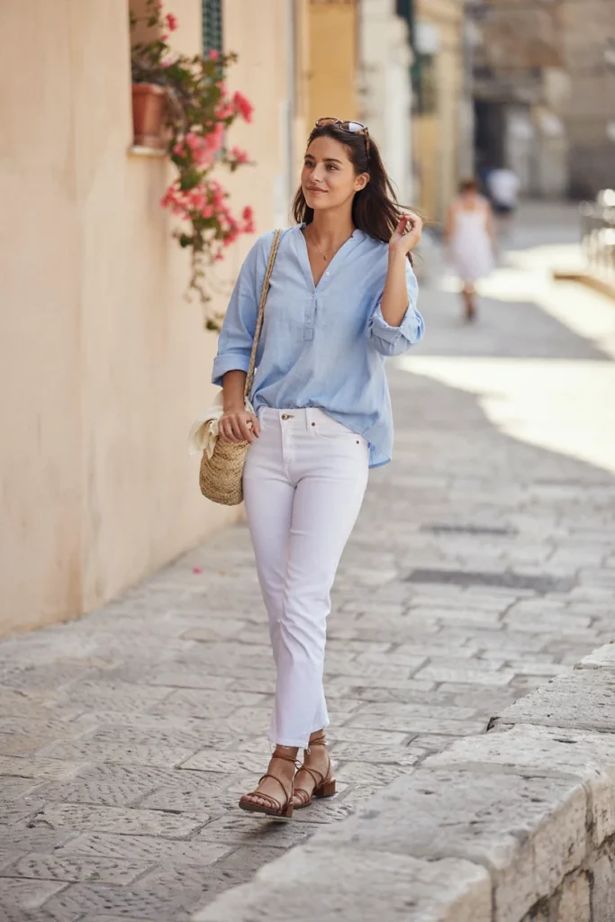White Jeans for Summer Chic