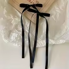 4Pcs Women's Ballet Style Bow Ribbon Hair Clips – Sweet Fashion Set - Image 2
