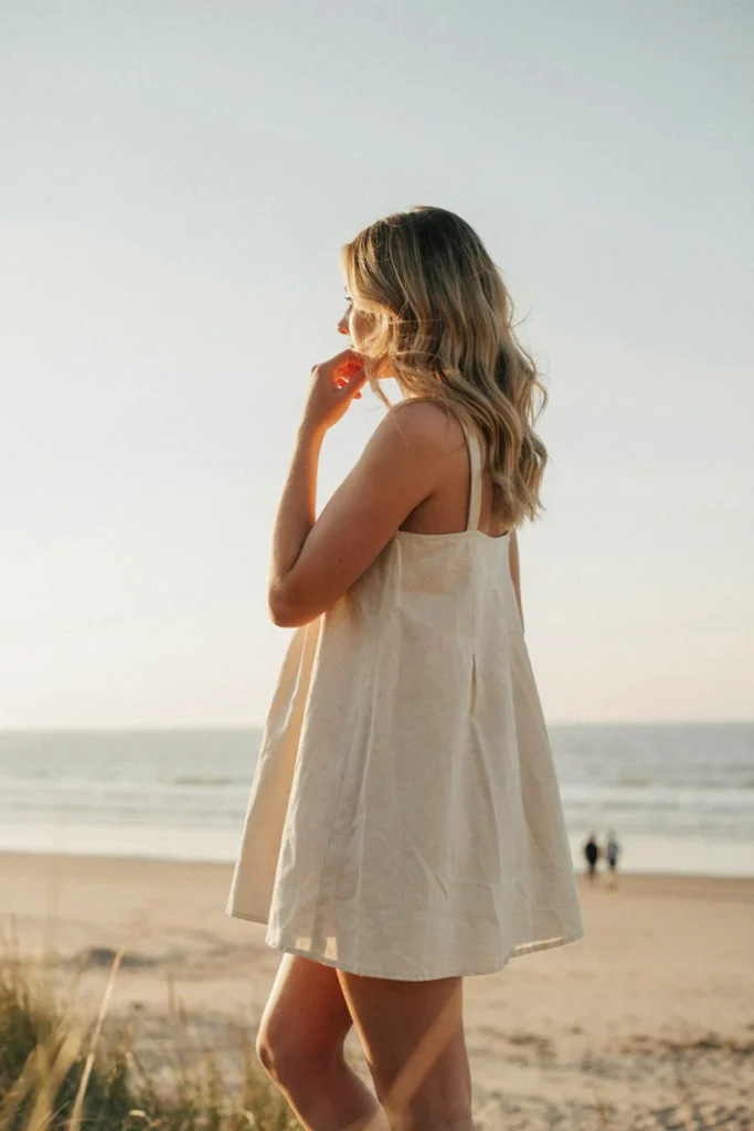 Beachy Waves with Side Part