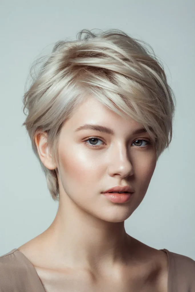 Blonde Pixie Cut