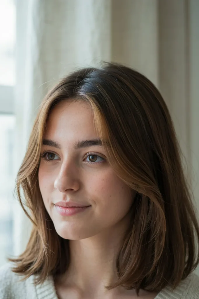 Bronde Halo on Dark Brown Hair