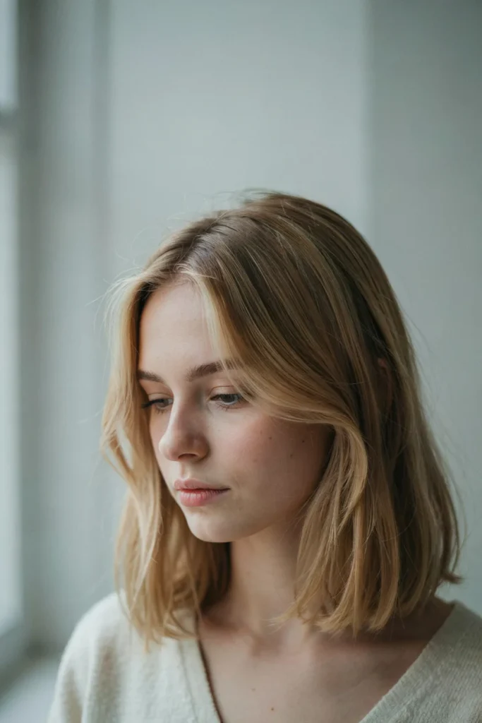 Champagne Halo on Light Brown Hair